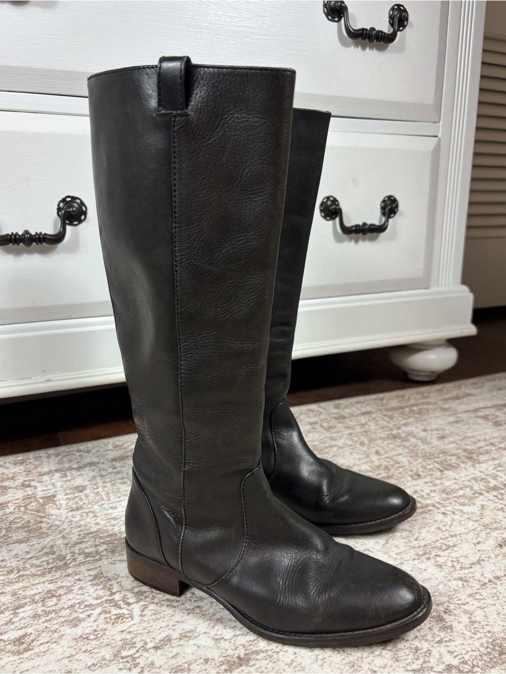 JCrew Dix Tab Leather Boots Size 7.5